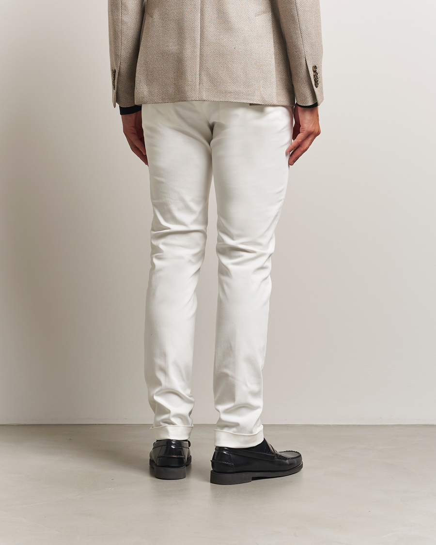 Herren | Hosen | Briglia 1949 | Slim Fit Cotton Stretch Chino Off White
