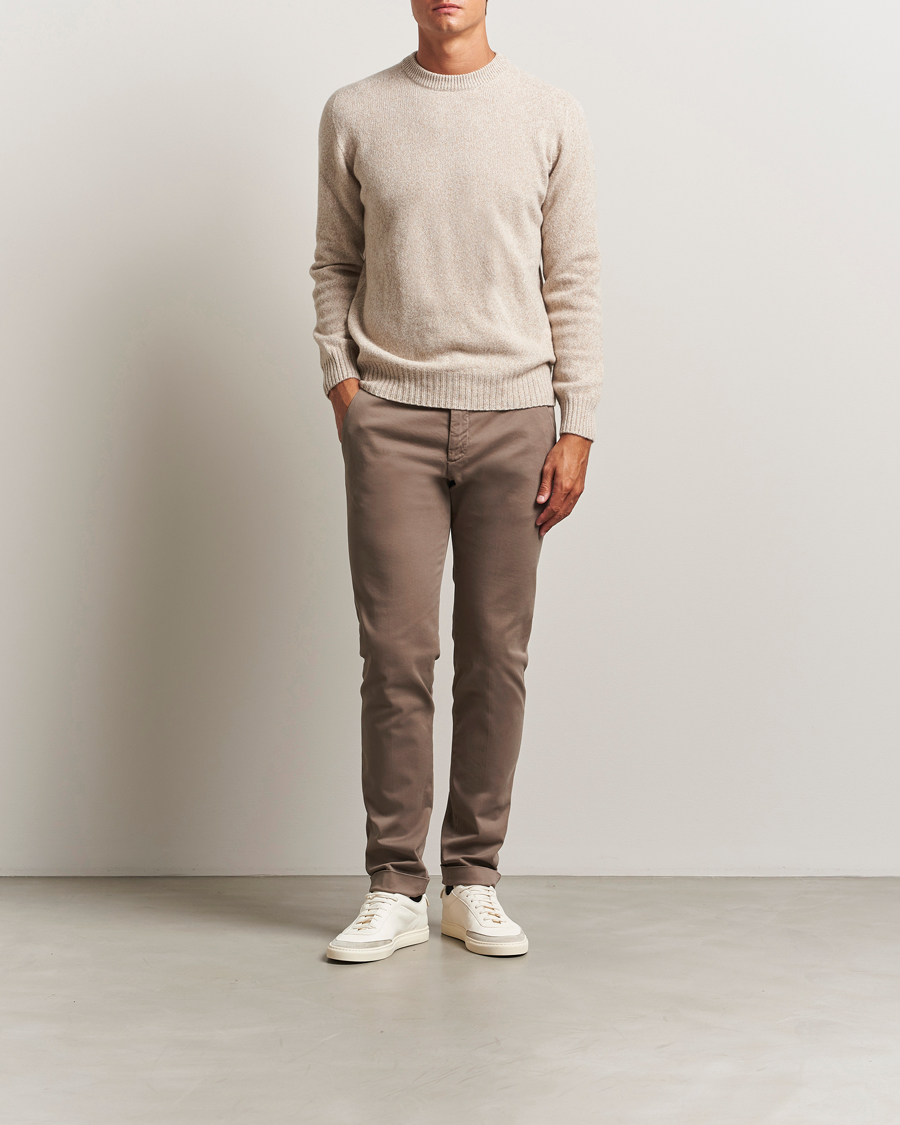 Herren | Hosen | Briglia 1949 | Slim Fit Cotton Stretch Chino Taupe