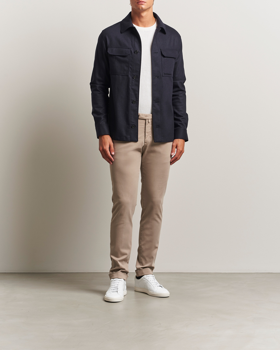 Herren | Hosen | Briglia 1949 | Slim Fit Cotton Stretch Chino Beige