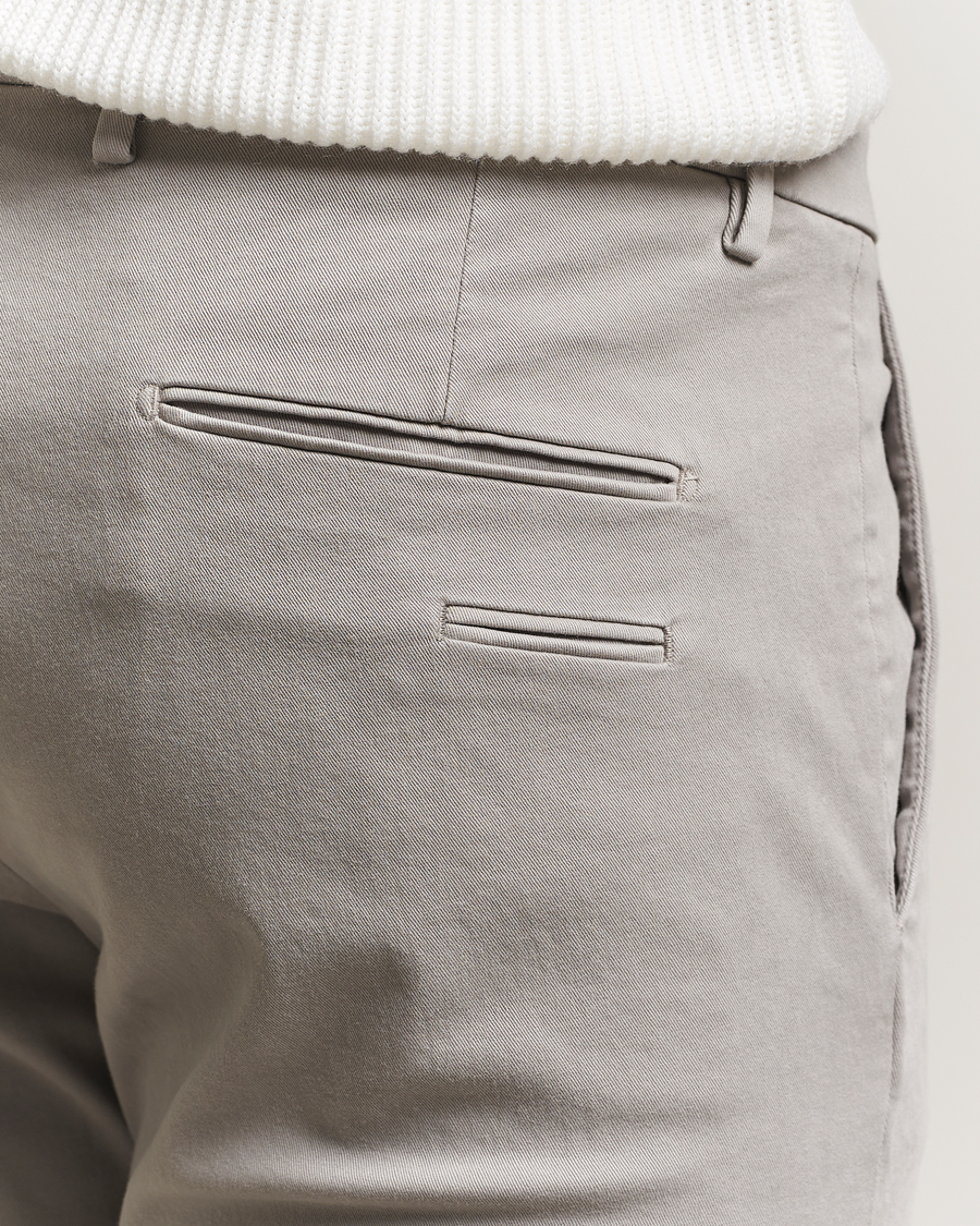 Herren | Hosen | Briglia 1949 | Slim Fit Cotton Stretch Chino Light Grey