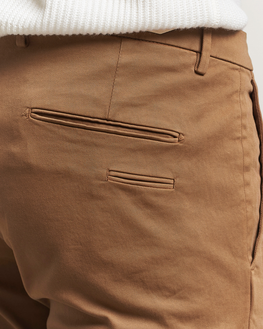 Herren | Hosen | Briglia 1949 | Slim Fit Cotton Stretch Chino Mid Brown