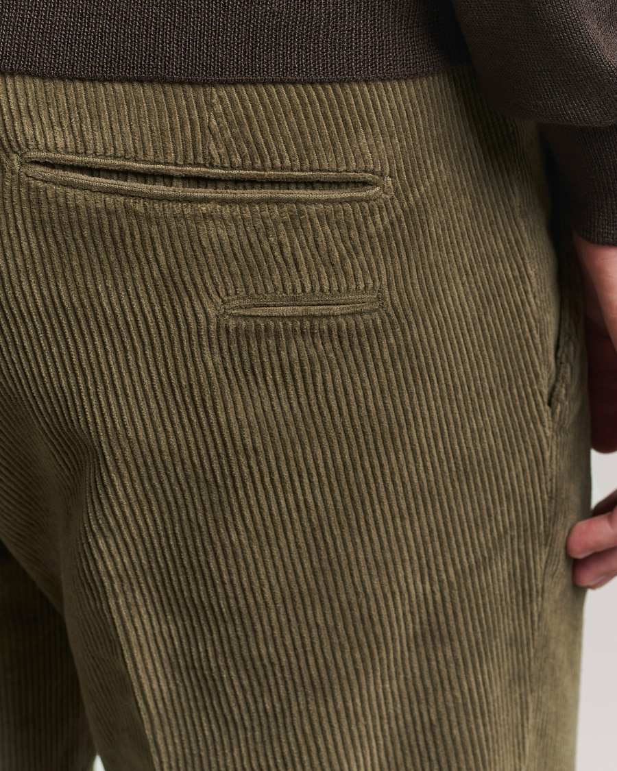 Herren | Hosen | Briglia 1949 | Slim Fit Corduroy Trousers Dark Green