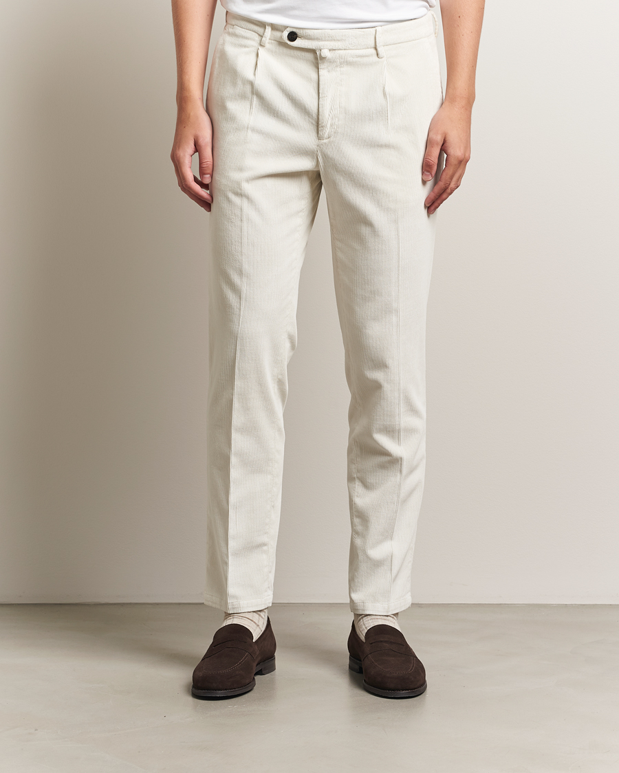 Herren | Hosen | Briglia 1949 | Easy Fit Corduroy Trousers Off White