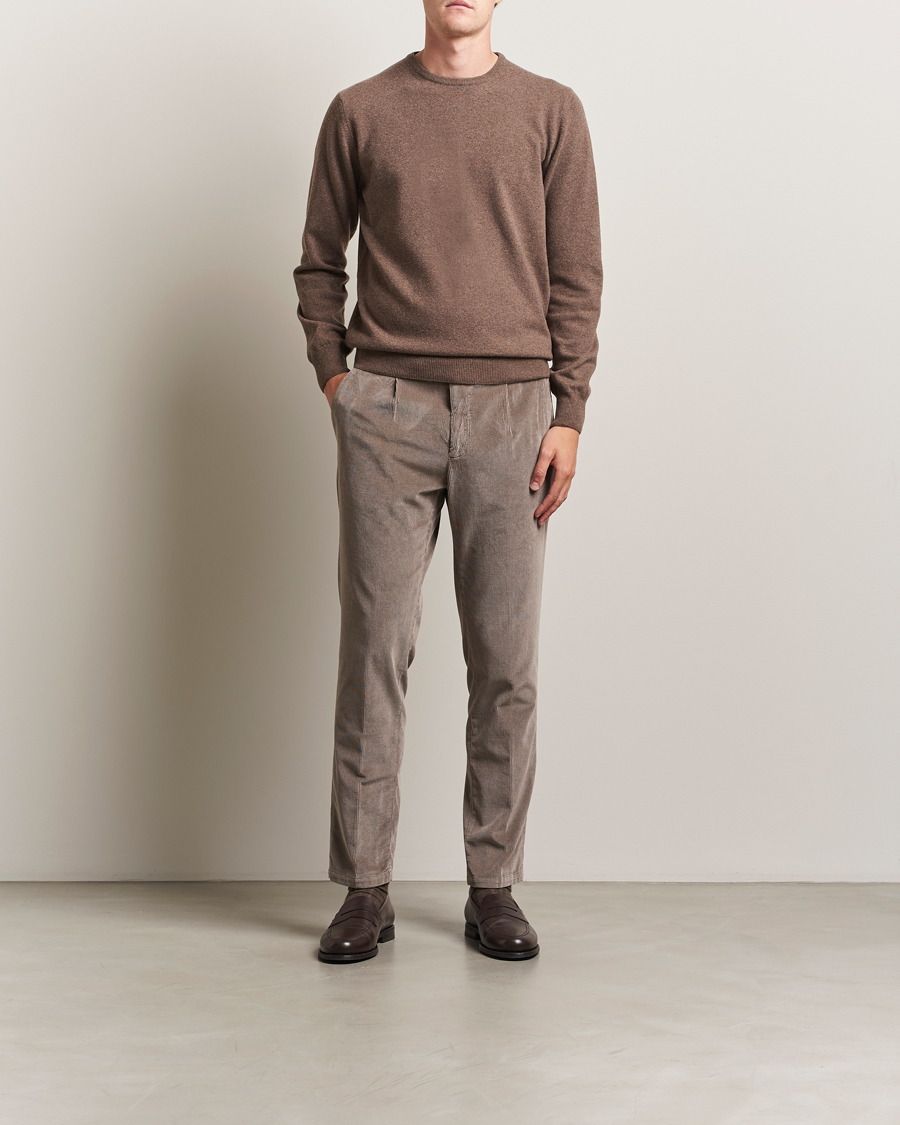Herren | Hosen | Briglia 1949 | Easy Fit Corduroy Trousers Taupe