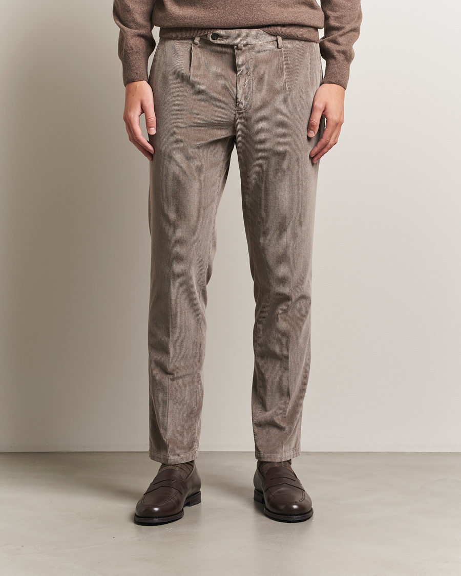 Herren | Hosen | Briglia 1949 | Easy Fit Corduroy Trousers Taupe