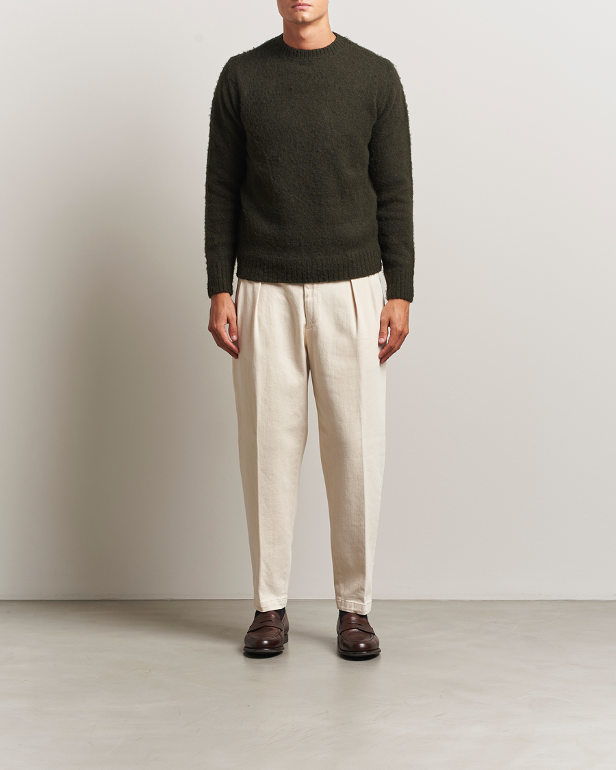 Herren | Hosen | Briglia 1949 | Portobello Loose Fit Cotton Trousers Ecru