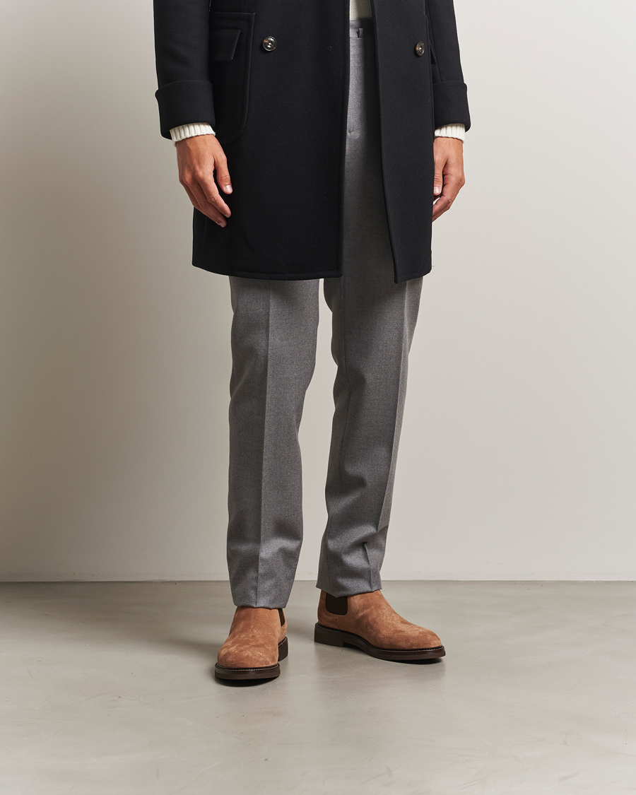 Herren | Boots | Brunello Cucinelli | Chelsea Boots Brown Suede