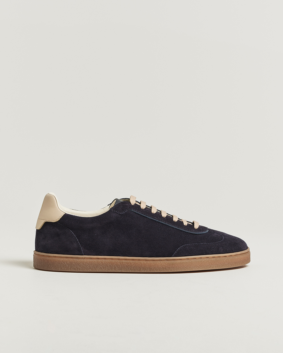 Herren | Sneaker | Brunello Cucinelli | Classic Sneakers Navy Suede