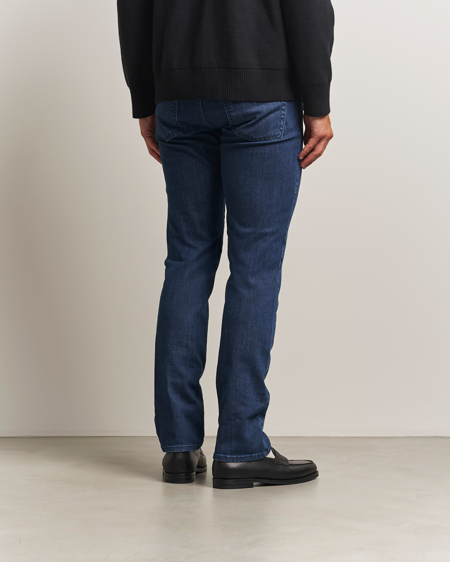 Herren | Jeans | Canali | Slim Fit Jeans Mid Blue Wash