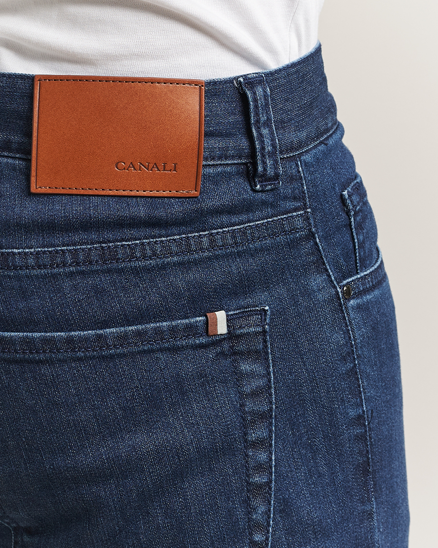 Herren | Jeans | Canali | Slim Fit Jeans Mid Blue Wash