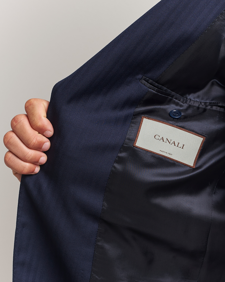 Herren | Anzüge | Canali | Capri Wool Suit Navy