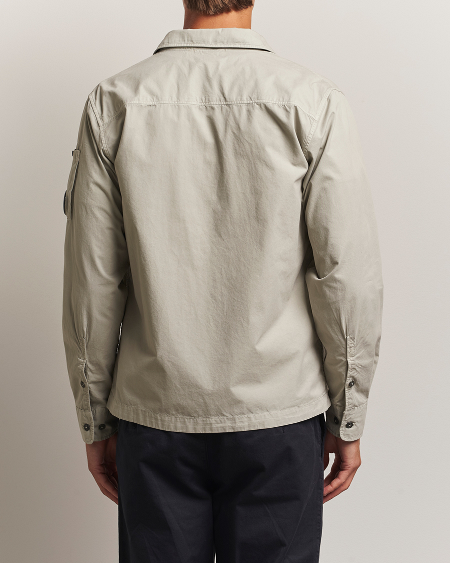 Herren | Hemden | C.P. Company | Organic Cotton Gabardine Zip Overshirt Grey