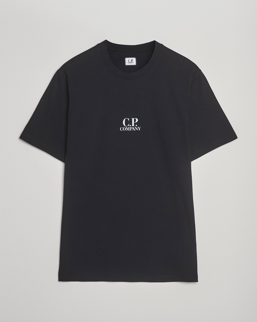Herren | T-Shirts | C.P. Company | Jersey Back Logo T-Shirt Black