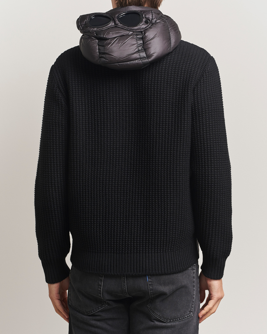 Herren | Jacken | C.P. Company | Merino Wool Padded Hybrid Hood Jacket Black