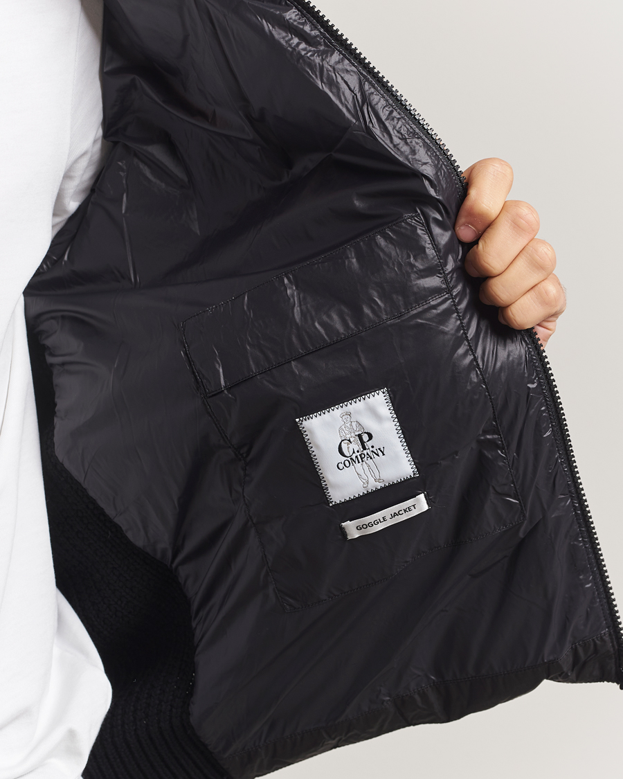 Herren | Jacken | C.P. Company | Merino Wool Padded Hybrid Hood Jacket Black