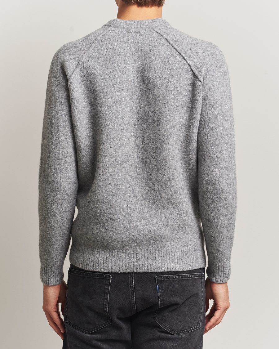 Herren | Pullover | C.P. Company | Extra Fine Merino Logo Crew Neck Grey