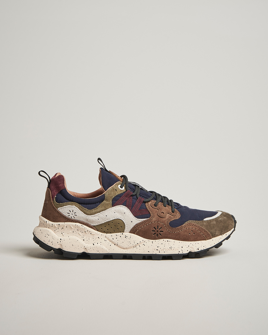 Herren | Sneaker | Flower Mountain | Yamano 3 Suede Sneaker Brown/Black/Green