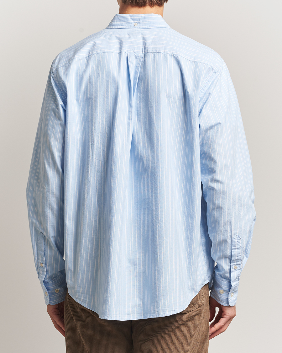 Herren | Hemden | Forét | Flag Regular Fit Oxford Shirt Light Blue Stripe