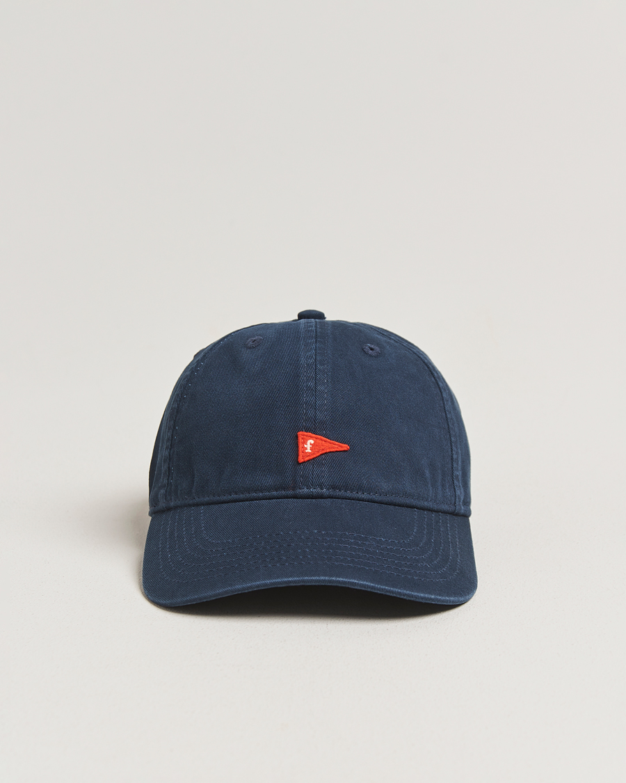 Herren | Forét Flag Washed Cap Navy | Forét | Flag Washed Cap Navy