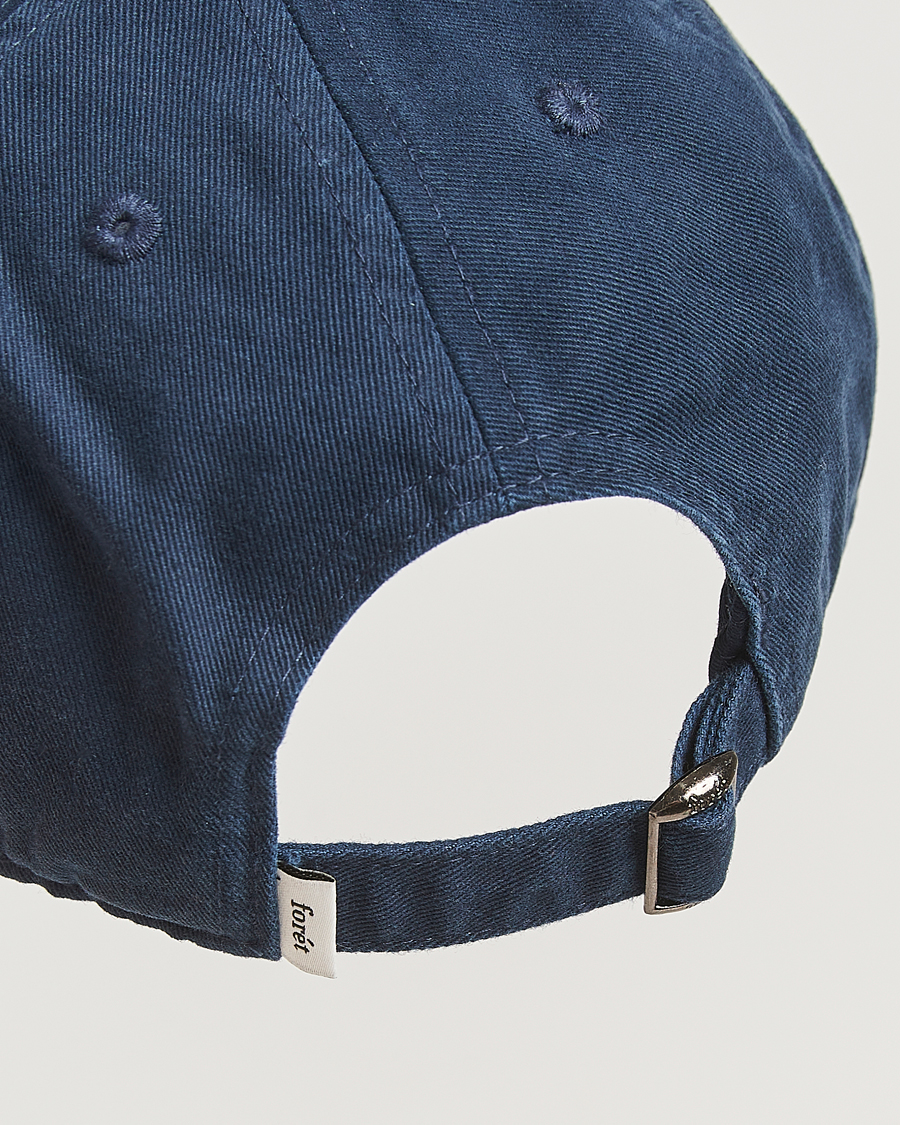 Herren | Forét Flag Washed Cap Navy | Forét | Flag Washed Cap Navy