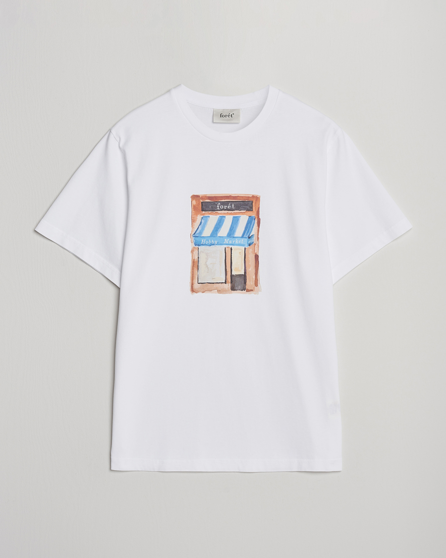 Herren | T-Shirts | Forét | Market T-Shirt White