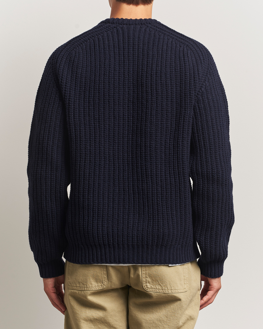 Herren | Pullover | Forét | Trip Chunky Rib Knit Navy