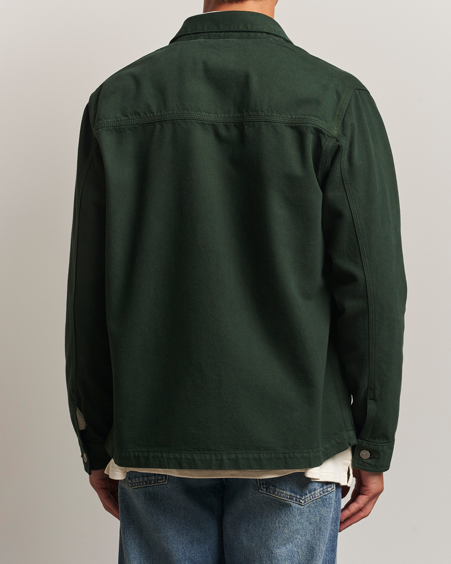 Herren | Hemden | Forét | Wood Twill Overshirt Dark Green