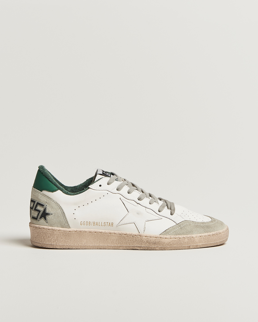Herren | Golden Goose Ball Star Sneakers White/Green | Golden Goose | Ball Star Sneakers White/Green