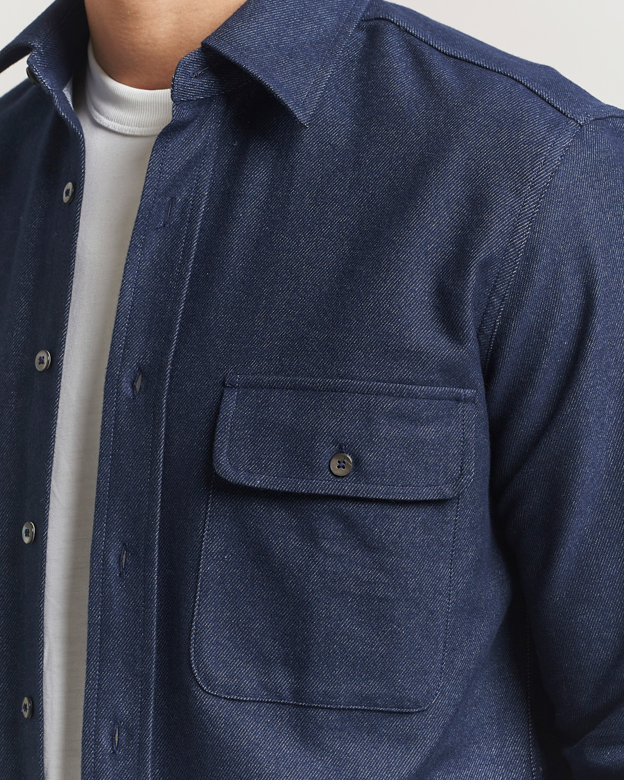 Herren | Hemden | Grigio | Heavy Twill Overshirt Navy