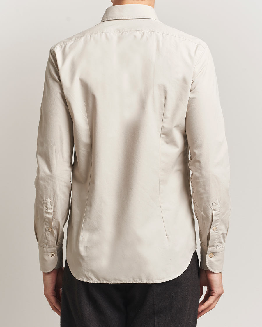 Herren | Hemden | Grigio | Cotton Twill Shirt Beige