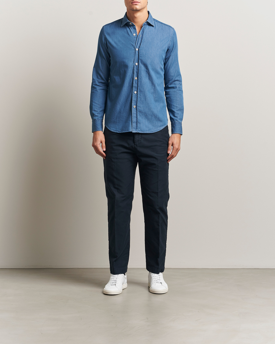 Herren | Hemden | Grigio | Denim Shirt Indigo