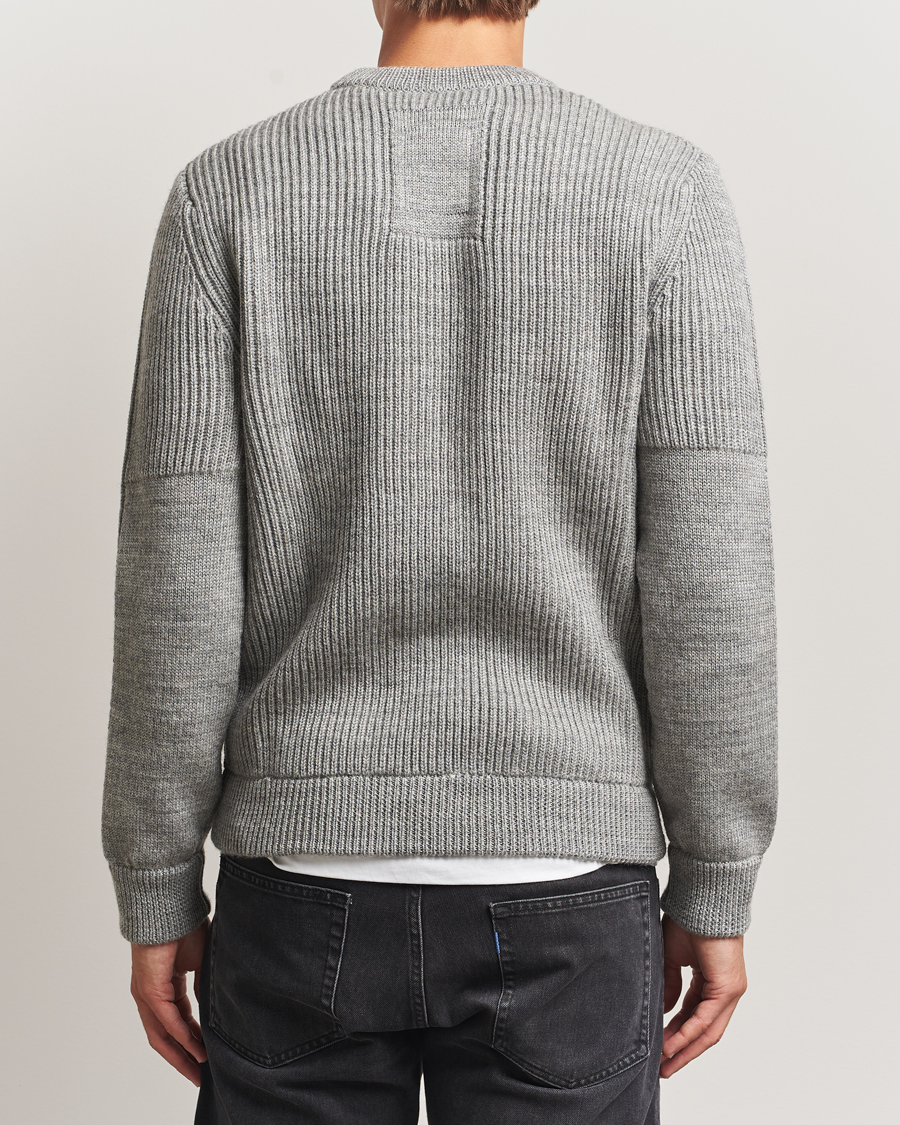 Herren | Pullover | Sail Racing | Ridge Wool Heavy Knitted Crew Neck Grey Melange