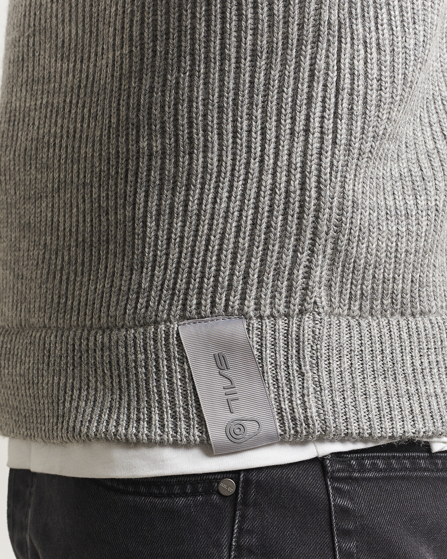 Herren | Pullover | Sail Racing | Ridge Wool Heavy Knitted Crew Neck Grey Melange