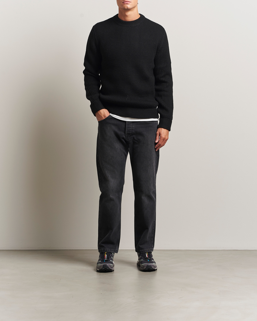 Herren | Pullover | Sail Racing | Ridge Wool Heavy Knitted Crew Neck Carbon