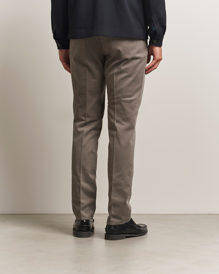Herren | Hosen | Incotex | Slim Fit Cotton Stretch Chinos Grey
