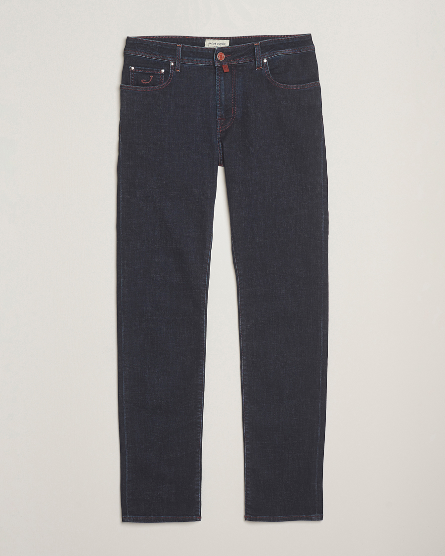 Herren | Jeans | Jacob Cohën | Bard Slim Fit Stretch Jeans Dark Blue
