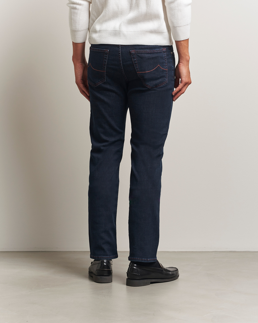 Herren | Jeans | Jacob Cohën | Bard Slim Fit Stretch Jeans Dark Blue