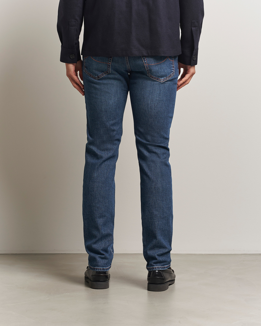Herren | Jeans | Jacob Cohën | Bard Slim Fit Stretch Jeans Blue