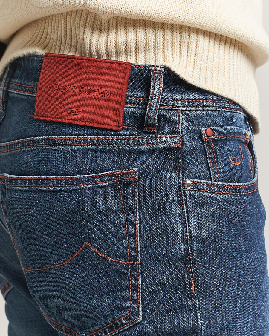 Herren | Jeans | Jacob Cohën | Bard Slim Fit Stretch Jeans Blue