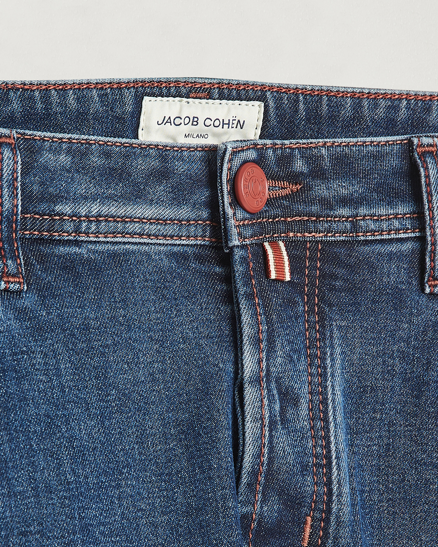 Herren | Jeans | Jacob Cohën | Bard Slim Fit Stretch Jeans Blue