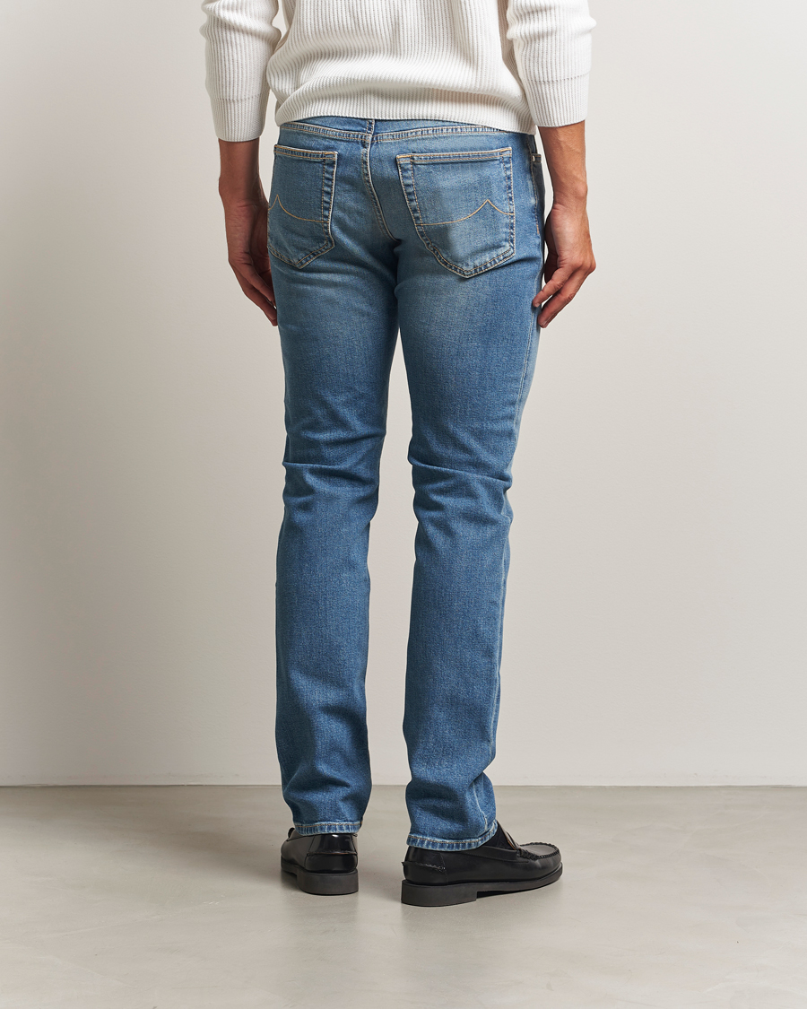 Herren | Jeans | Jacob Cohën | Bard Slim Fit Stretch Jeans Light Blue