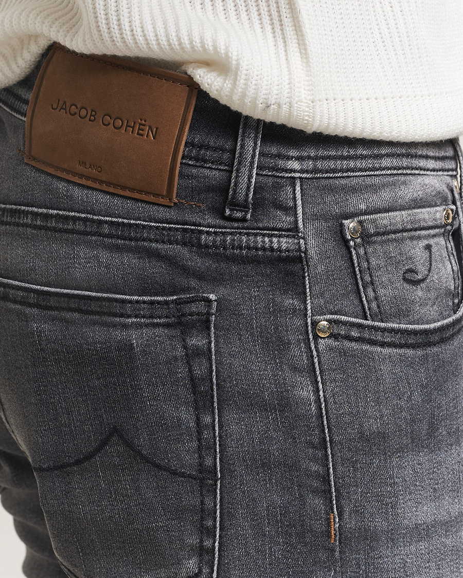 Herren | Jeans | Jacob Cohën | Bard Slim Fit Stretch Jeans Grey