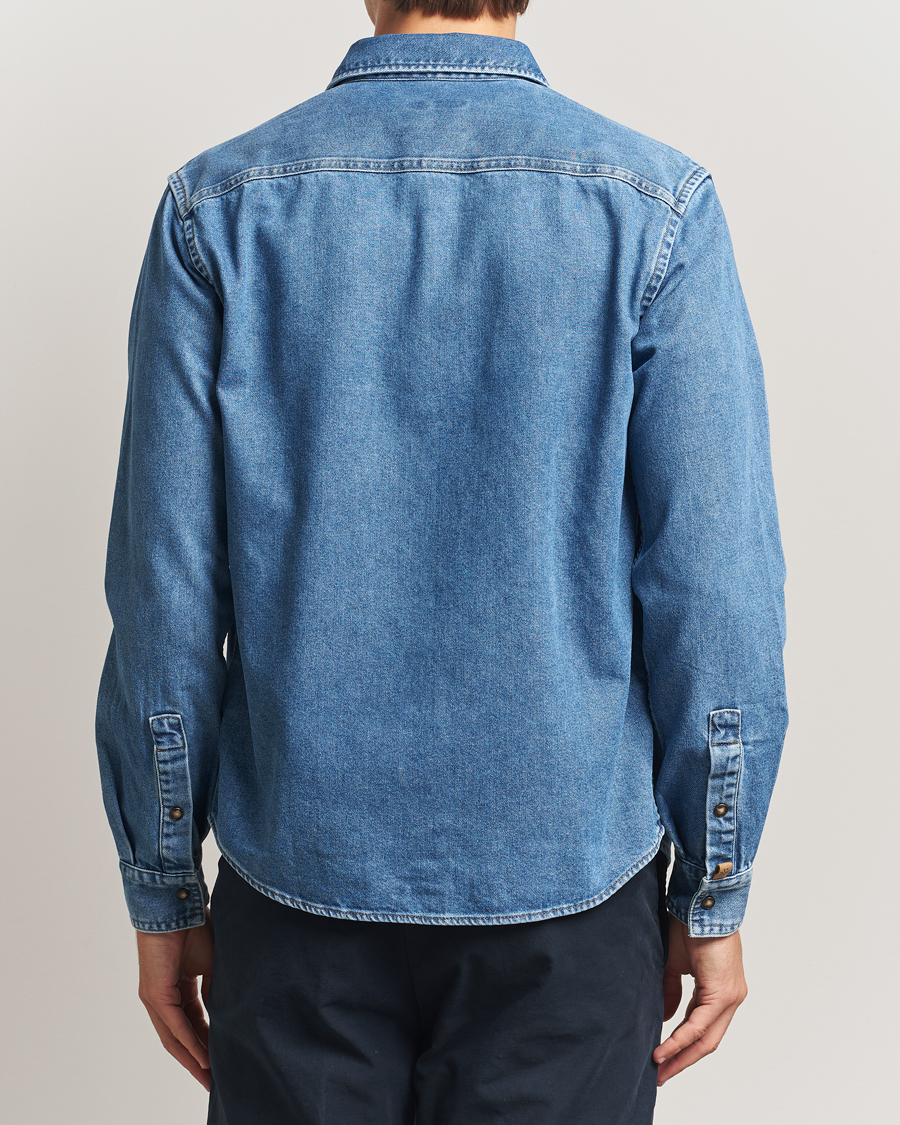 Herren | Hemden | Jacob Cohën | Pocket Denim Overshirt Mid Blue