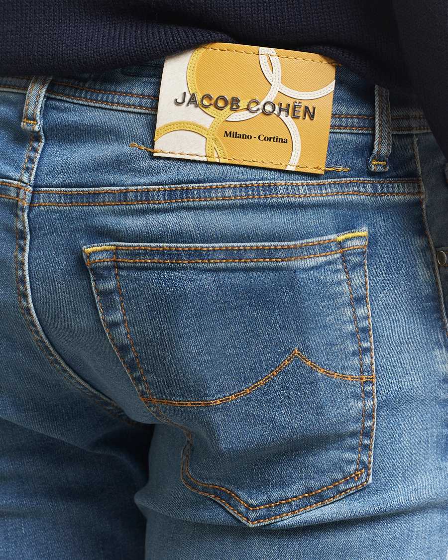 Herren | Jeans | Jacob Cohën | Bard Olympics Slim Fit Stretch Jeans Blue