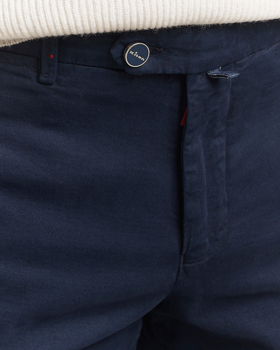 Herren | Hosen | Kiton | Cotton/Cashmere Trousers Navy
