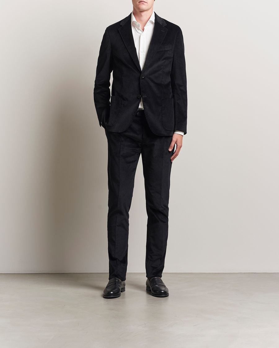 Herren | Hosen | Lardini | Cotton Corduroy Trousers Black