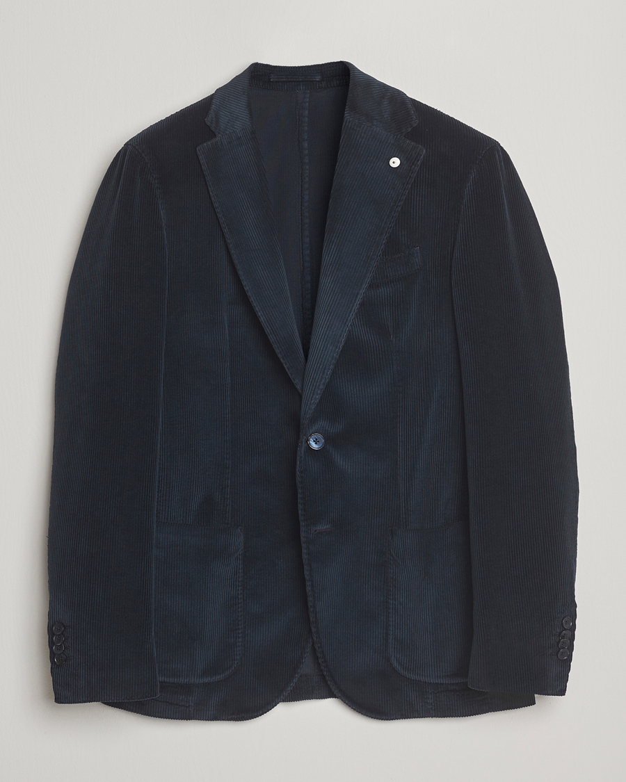 Herren | Sakkos | L.B.M. 1911 | Jack Corduroy Blazer Navy