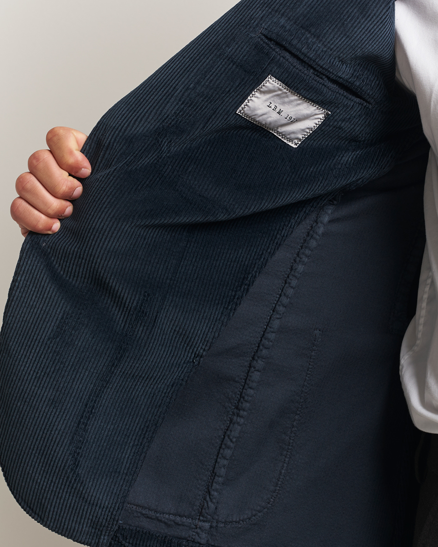 Herren | Sakkos | L.B.M. 1911 | Jack Corduroy Blazer Navy