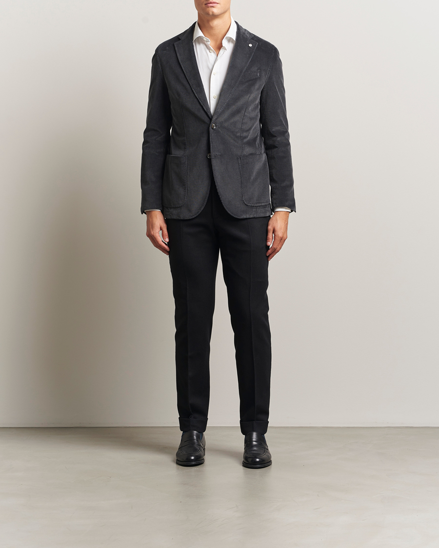 Herren | Sakkos | L.B.M. 1911 | Jack Corduroy Blazer Dark Grey