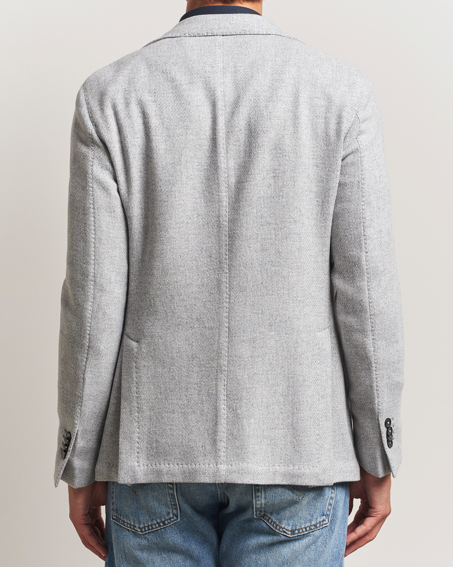 Herren | Sakkos | L.B.M. 1911 | Jack Fly Knitted Wool Blazer Light Grey